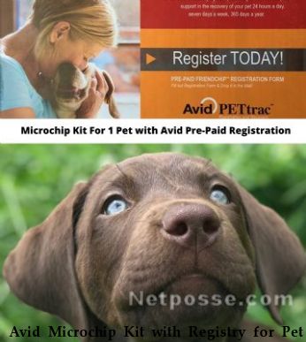 Avid Microchip Kit with Registry for Pet - Avid PETtrac Pre-Paid Registration